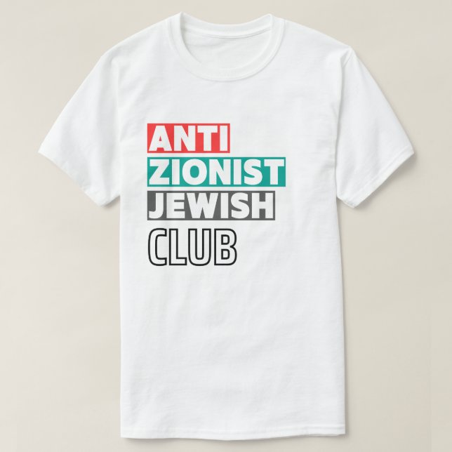 Anti Zionist Jewish Club drk Mens T-Shirt (Design Front)