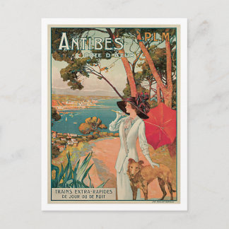 Antibes Côte d'Azur France Vintage Postcard