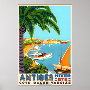 Antibes Cote D'Azur French Riviera Mediterranean Poster