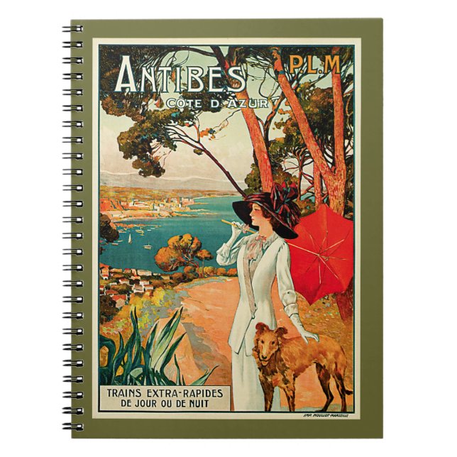 Antibes ~ Cote D'Azur Spiral Notebook (Front)