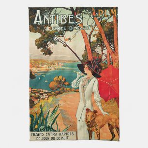 Antibes ~ Cote D'Azur Tea Towel
