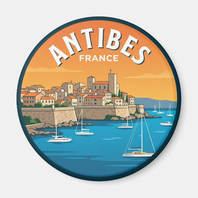 Antibes France Magnet (Front)