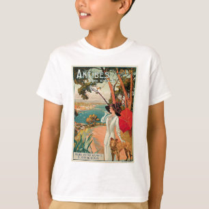 Antibes France Vintage Travel Advertisement T-Shirt