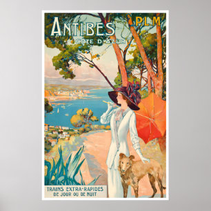 Antibes Print France Travel Poster French Art