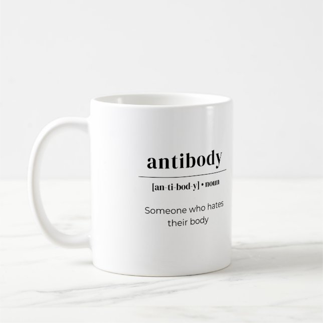Antibody Dictionary Definition - Someone Who Hates Coffee Mug (Left)