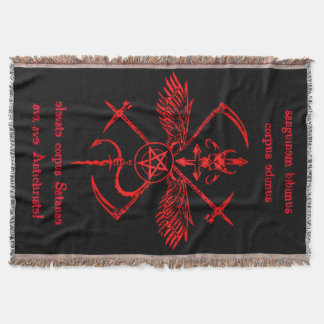 Antichrist Symbol Wall Hanging Tapestry Throw Blanket