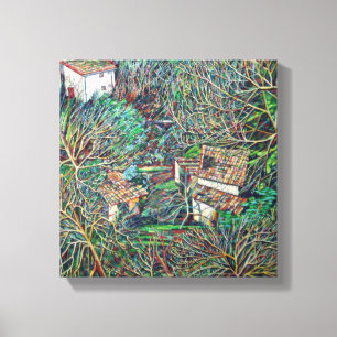 Anticoli Winter Canvas Print
