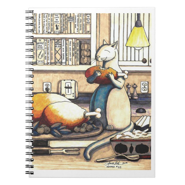 Antics in the Kitchen spiral notebook (Front)