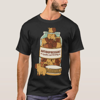 Antidepressant Capybara by Tobe Fonseca T-Shirt