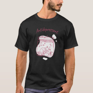 Antidepressant Cat Jar Tee For Cute Kittens