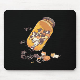 Antidepressant Cat Pill Bottle – Mental Health Awa Mouse Pad