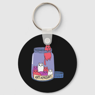 Antidepressant Mental Health Kitten Doctor Pet Own Key Ring