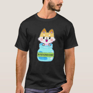 Antidepressant Pet Dog Corgi Happiness Dogs T-Shirt