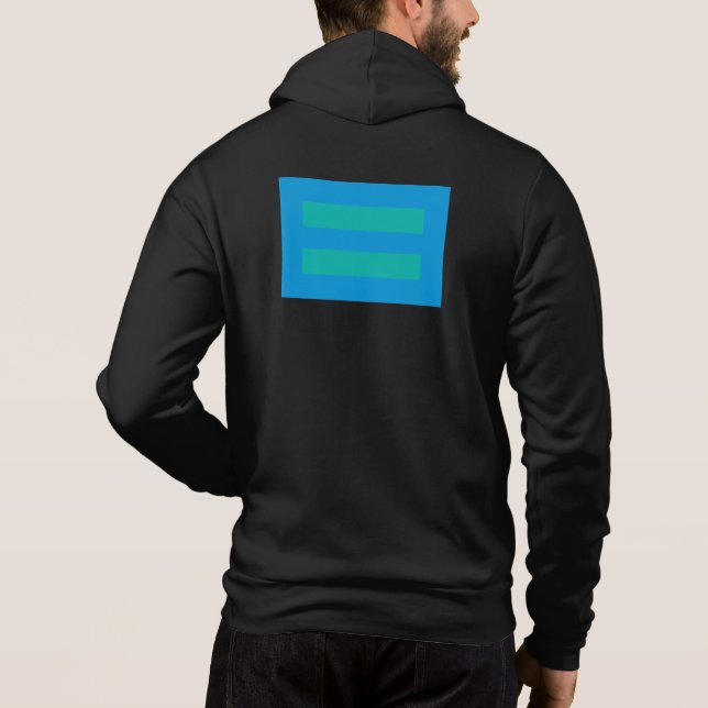 Antidiscrimination Hoodie Front Zip (Back)