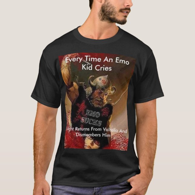 antiemo, Every Time An Emo Kid Cries, A Night R... T-Shirt (Front)