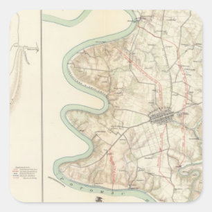 Antietam, Harper's Ferry, Sharpsburg Square Sticker