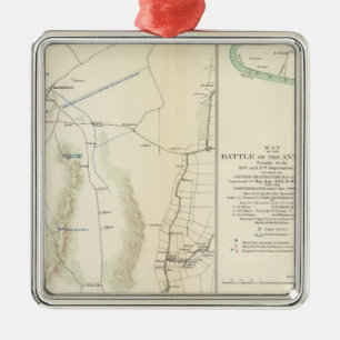 Antietam, Suffolk, Gettysburg Metal Tree Decoration