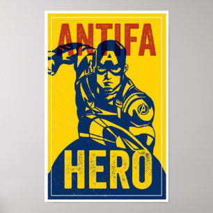 ANTIFA HEROES SERIES: Captain American Poster