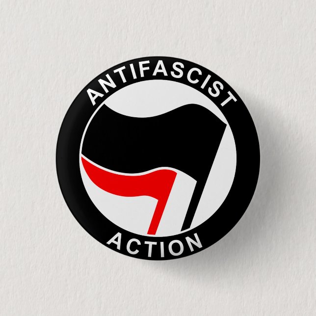 Antifascist 3 Cm Round Badge (Front)