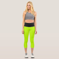 Antifreeze Black High Waisted Yoga Capris