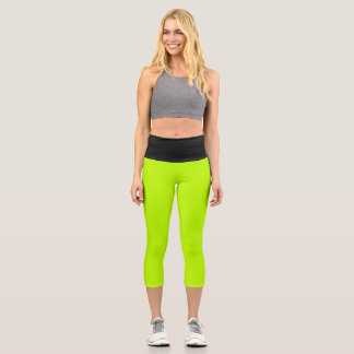 Antifreeze Black High Waisted Yoga Capris