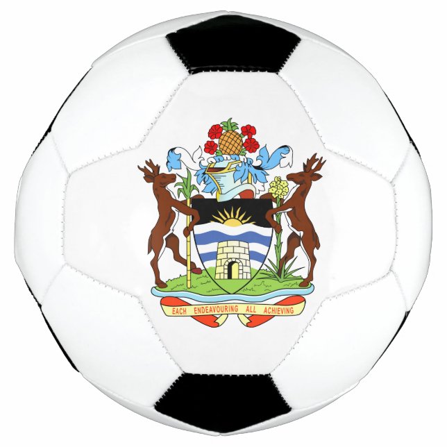 antigua and barbuda emblem soccer ball (Front)