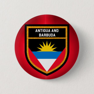 Antigua And Barbuda Flag 6 Cm Round Badge
