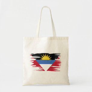 Antigua and Barbuda Flag Brush Art Tote Bag