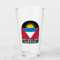 Antigua and Barbuda Flag Emblem Distressed Vintage