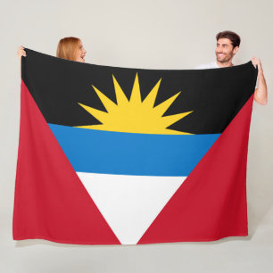 Antigua and Barbuda Flag Fleece Blanket