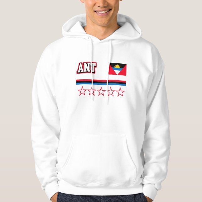 Antigua and Barbuda Flag Hoodie (Front)