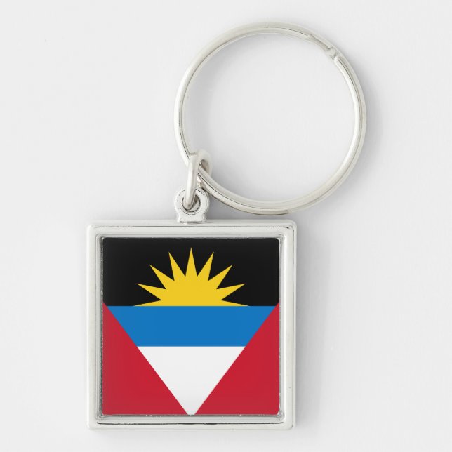 Antigua and Barbuda Flag Keychain (Front)