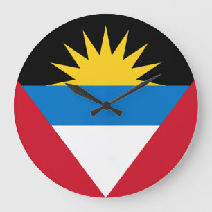 Antigua and Barbuda Flag Large Clock