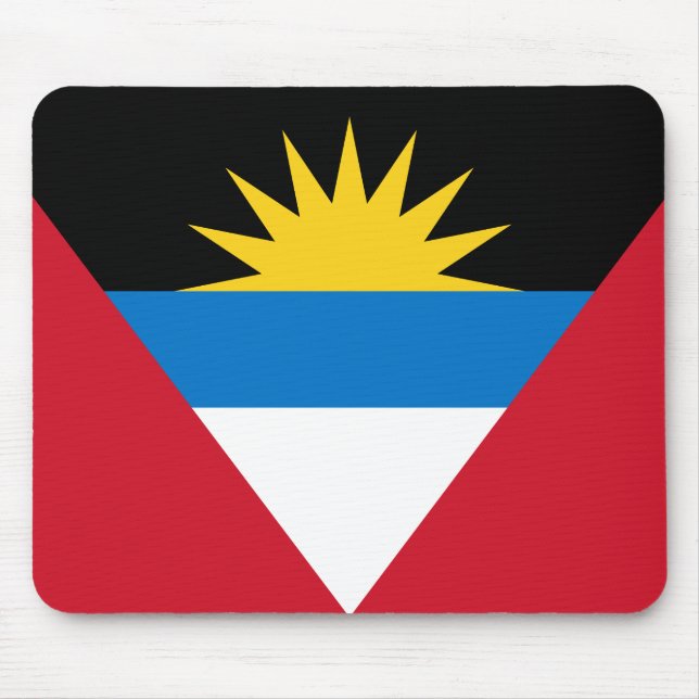 Antigua and Barbuda Flag Mouse Pad (Front)