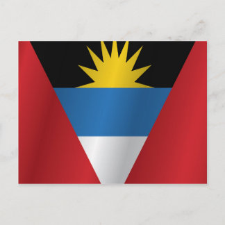 Antigua and Barbuda flag Postcard