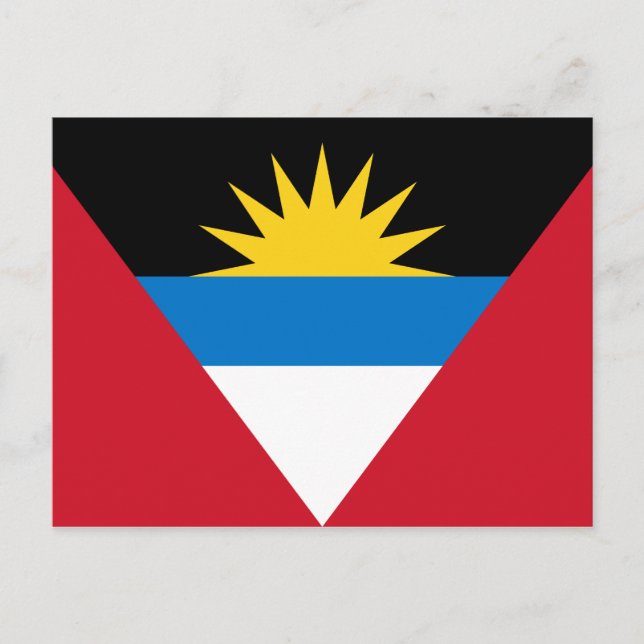 Antigua and Barbuda Flag Postcard (Front)