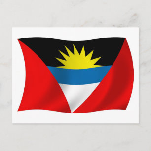 Antigua and Barbuda Flag Postcard