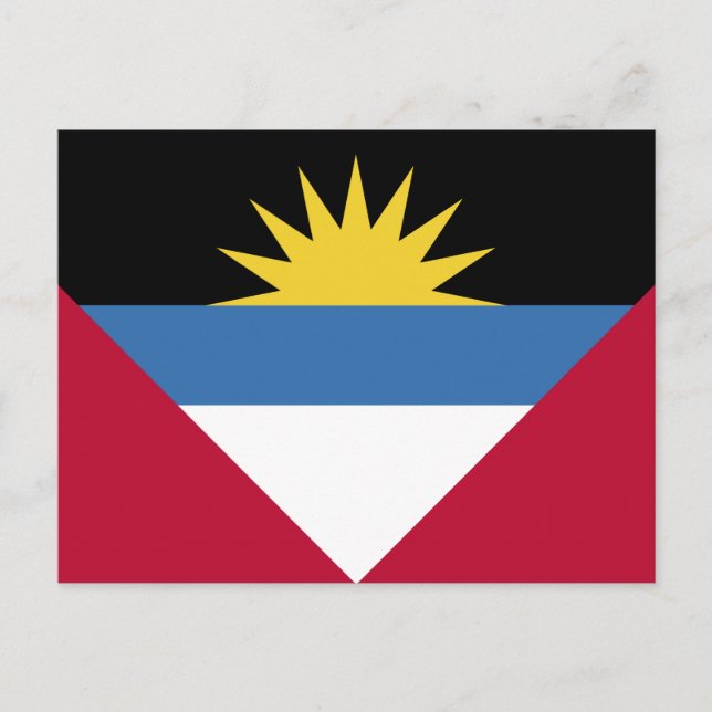 Antigua and Barbuda Flag Postcard (Front)