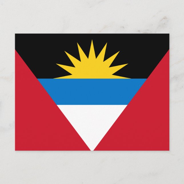 antigua and barbuda flag postcard (Front)