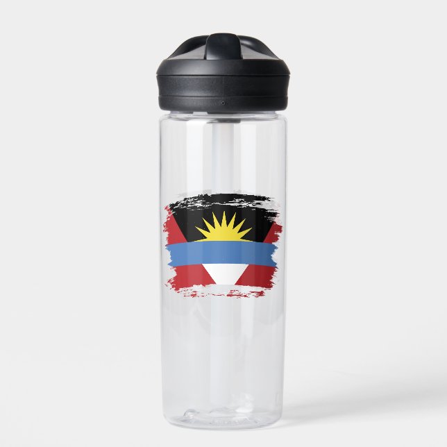 Antigua and Barbuda flag Water Bottle (Front)
