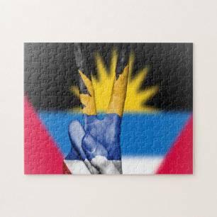 Antigua and Barbuda Peace Flag. Jigsaw Puzzle