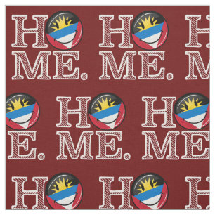 Antigua and Barbuda Smiling Flag Housewarming Fabric