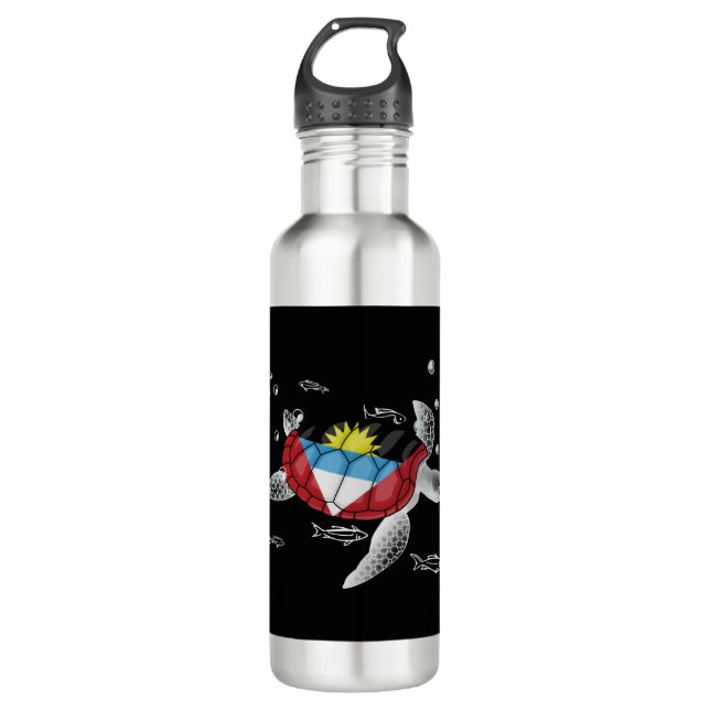 Antigua And Barbuda Turtle 710 Ml Water Bottle (Front)