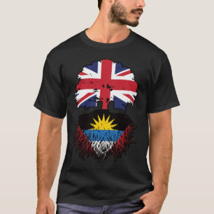 Antigua Antiguan British UK Tree Roots Flag T-Shirt