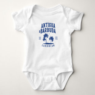 Antigua & Barbuda Caribbean Palm Tree Baby Bodysuit