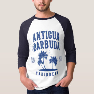 Antigua & Barbuda Caribbean Palm Tree T-Shirt