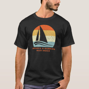 Antigua & Barbuda West Indies Vintage Sailboat Vac T-Shirt