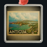Antigua Caribbean Ornament Vintage Travel<br><div class="desc">A cool vintage style Antigua ornament featuring a wonderful island tropical scene.</div>