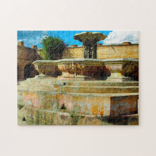Antigua convent Merced Cloister. Jigsaw Puzzle