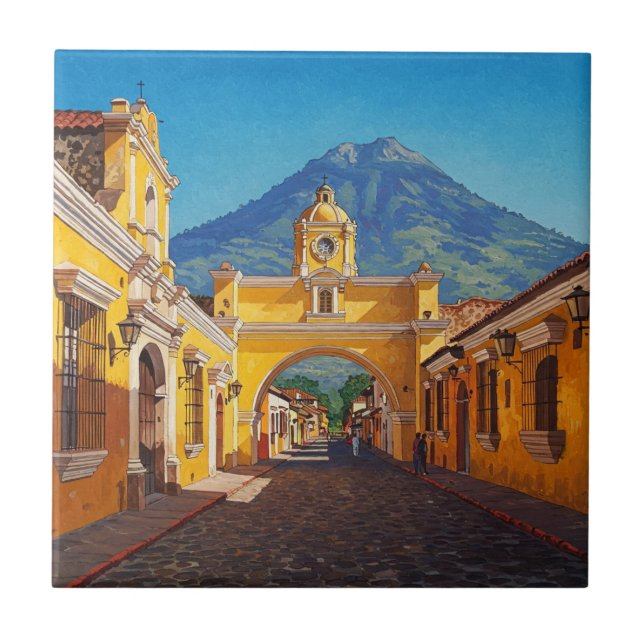Antigua Guatemala Travel Tile (Front)